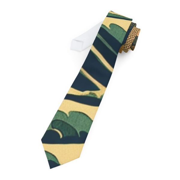 "Hokusai" Stylish Floral Necktie for Men | Elegant Accessory for Weddings, Parties, Gift Ideas, Office Wear, Formal Events - Image 2