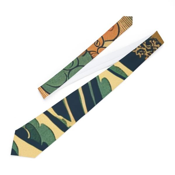 "Hokusai" Stylish Floral Necktie for Men | Elegant Accessory for Weddings, Parties, Gift Ideas, Office Wear, Formal Events